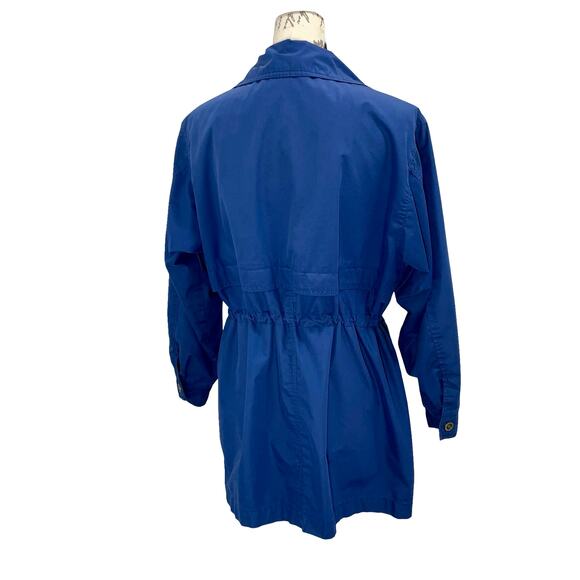 Vintage 90s Women's Pacific Trail Blue Windbreaker Rain Jacket Full Zip - Small - Picture 7 of 11